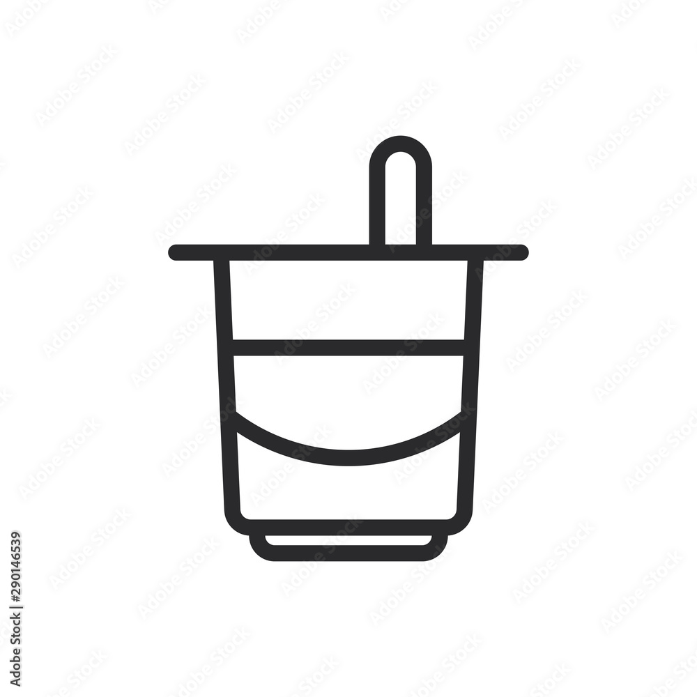 Yogurt vector icon in modern style for web site and mobile app Yogurt vector icon in modern style for web site and mobile app