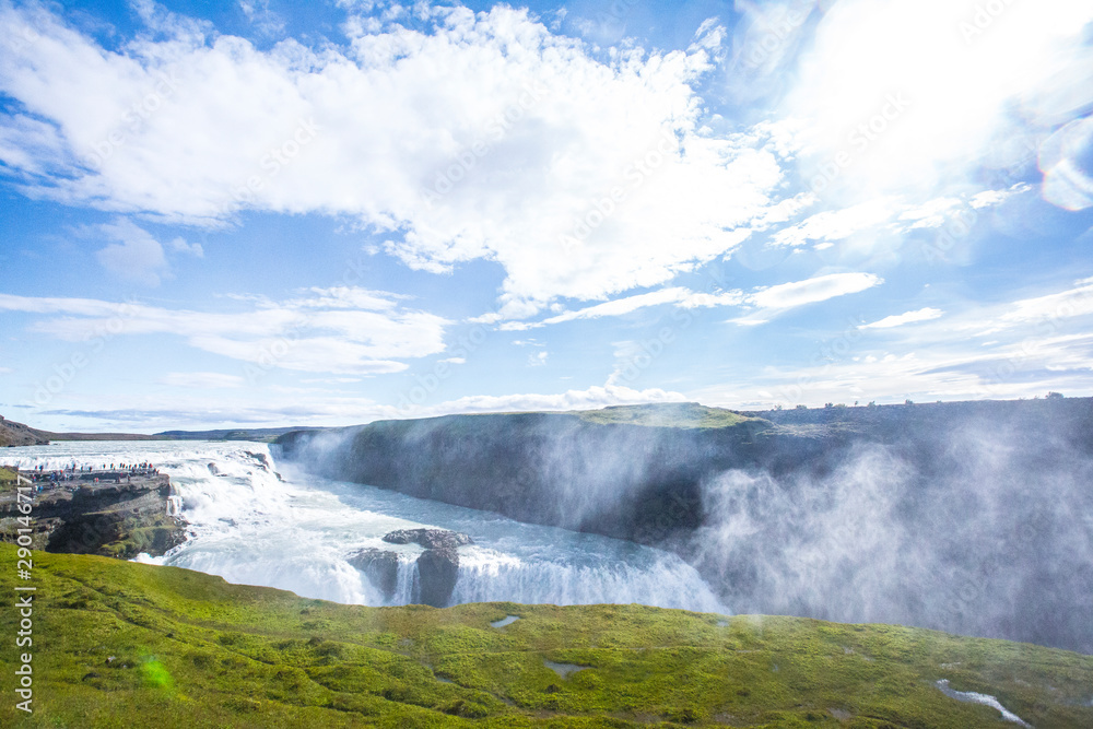 Fototapeta premium Gullfoss waterfall, the great waterfall of Iceland