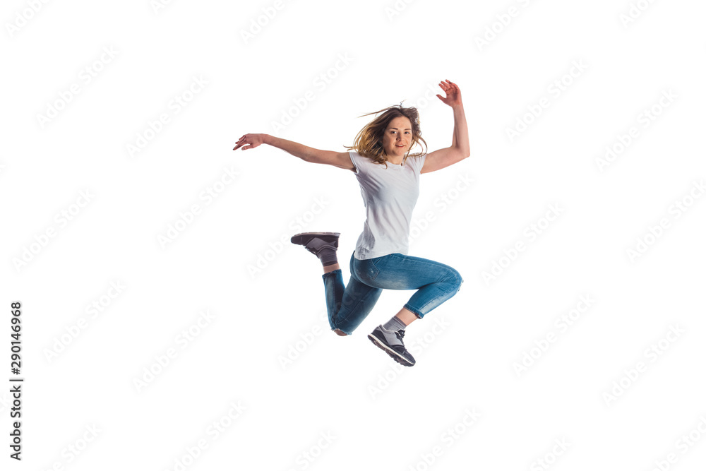 Woman doing gymnastics