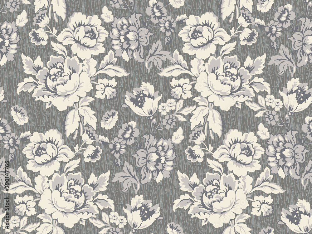 Neutral coloured rose pattern Neutral coloured rose pattern