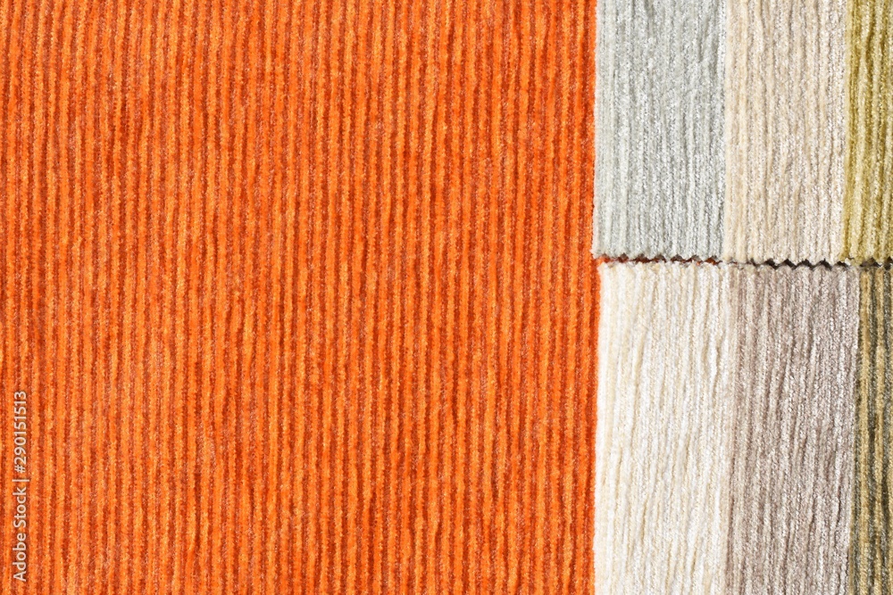 Fototapeta premium tissu orange et graphisme