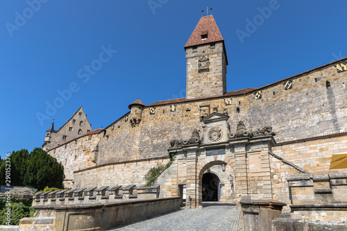 View of the Bulgarian Tower (gate tower) of the Veste Coburg (Coburg Fortress) in Coburg, Bavaria © Peter Stein