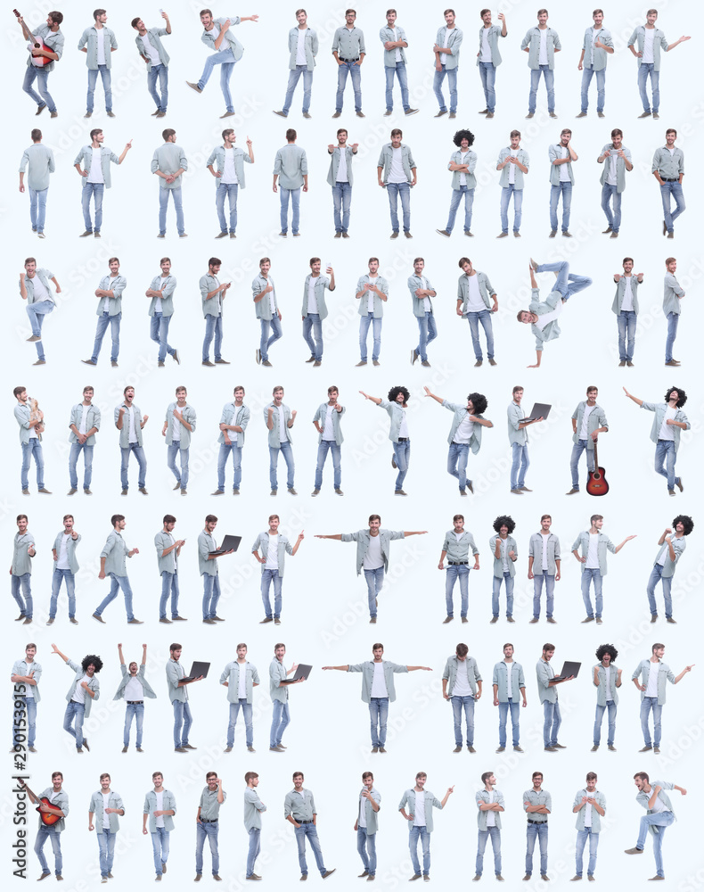 collage of photos of modern stylish guy collage of photos of modern stylish guy