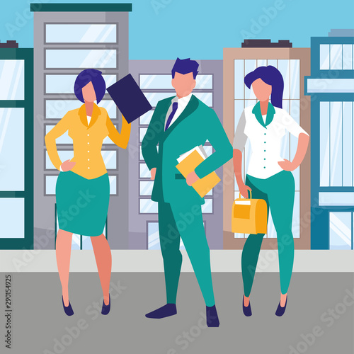 avatar businesspeople design vector illustration