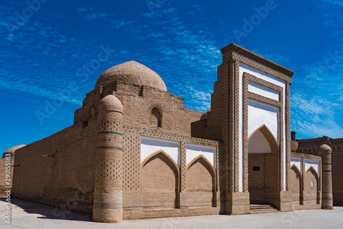 Mosque in the old city (ichan qala) of khiva, uzbekistan photo