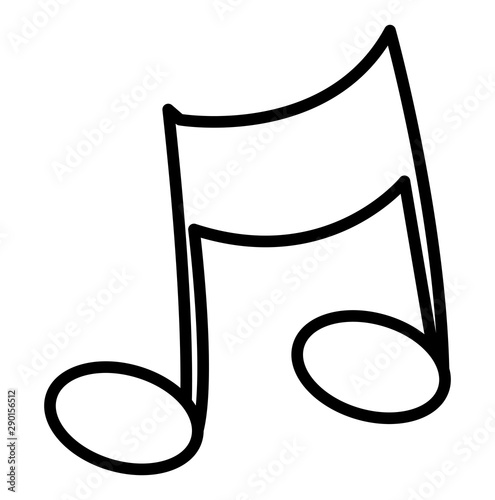 musical note icon vector illustration