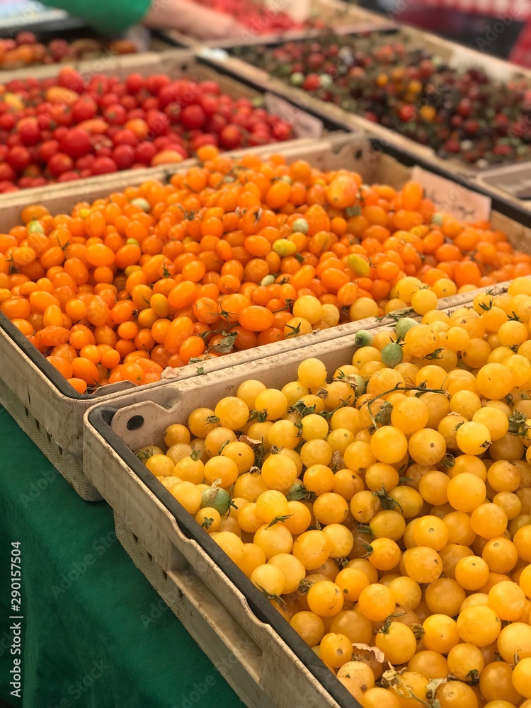 Tiny tomatoes at the farmer's market