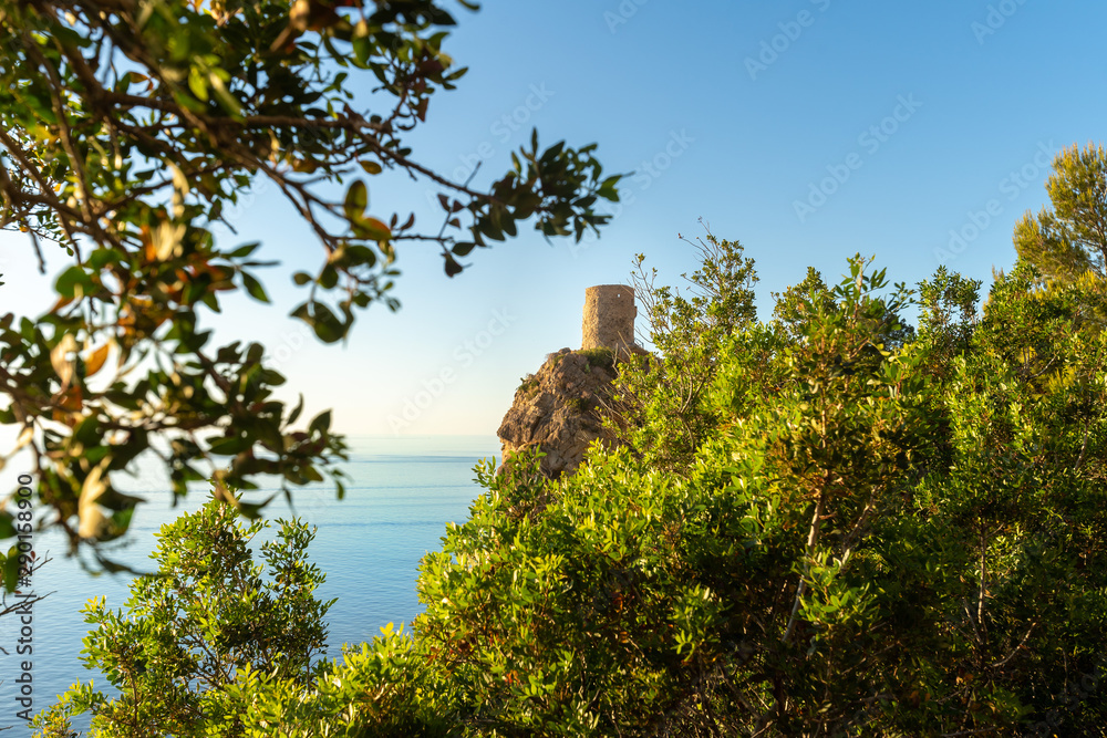 Fototapeta premium Torre del Verger Wachturm | Ausblick | Banyalbufar | Mallorca | Spanien