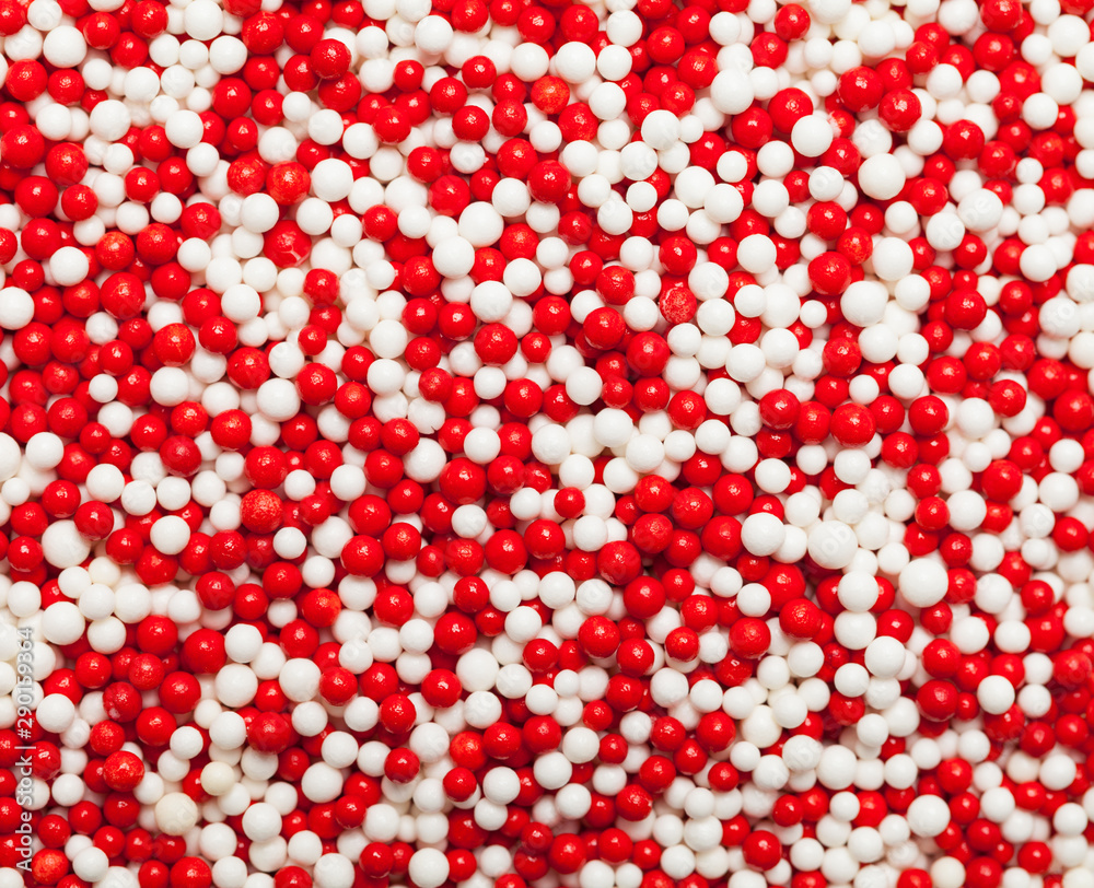 Red and White Sprinkles Stock Photo | Adobe Stock