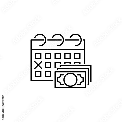 Financial, payday icon. Element of financial icon