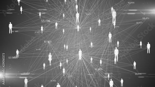 People census is an official survey of the population of a country - illustration render