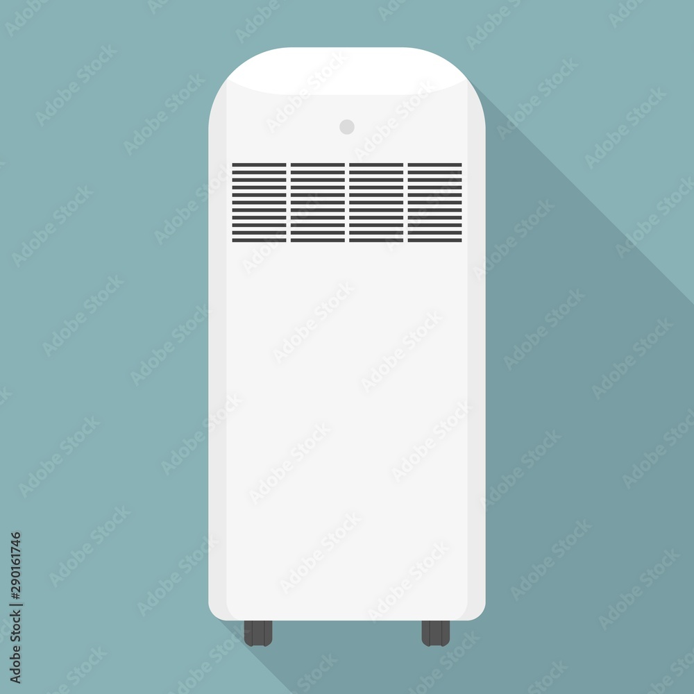 Small portable conditioner icon. Flat illustration of small portable conditioner vector icon for web design