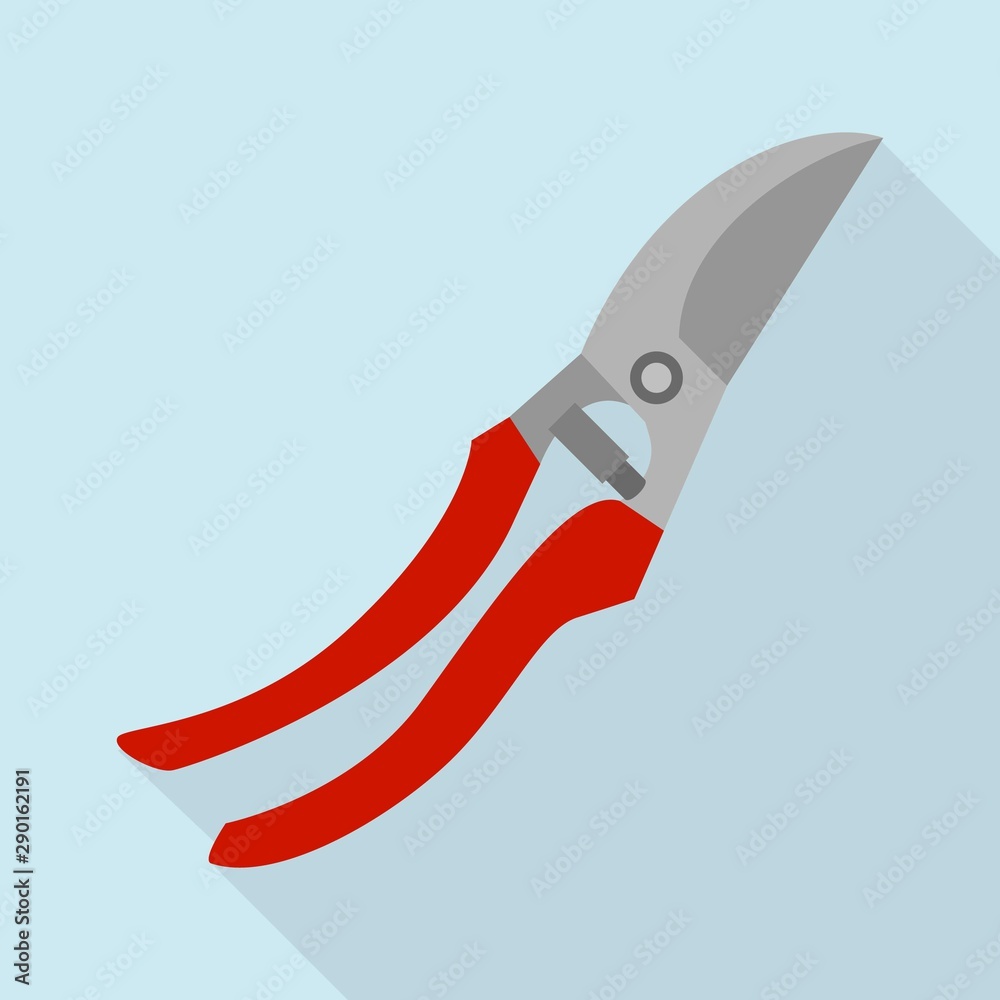 Secateurs icon. Flat illustration of secateurs vector icon for web design Secateurs icon. Flat illustration of secateurs vector icon for web design