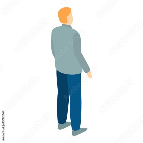 Hr manager icon. Isometric of hr manager vector icon for web design isolated on white background