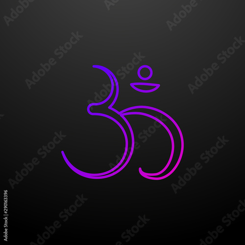 Hinduizm outline nolan icon. Elements of religion set. Simple icon for websites, web design, mobile app, info graphics