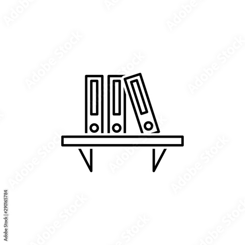 Binders icon. Element of legal services thin line icon