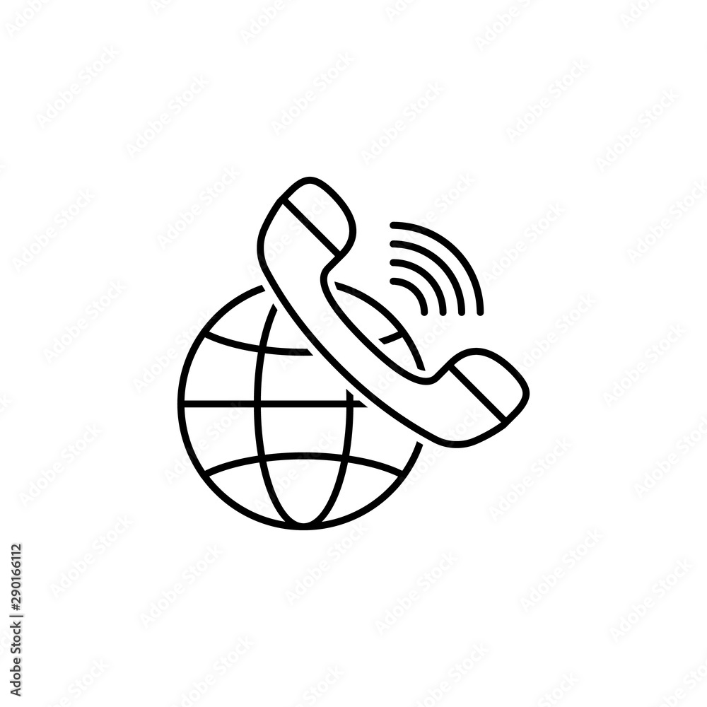 Fototapeta premium Telephone icon. Element of news thin line icon