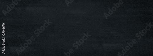 Panorama Chalkboard texture background. blackboard wall backdrop wallpaper, dark tone.