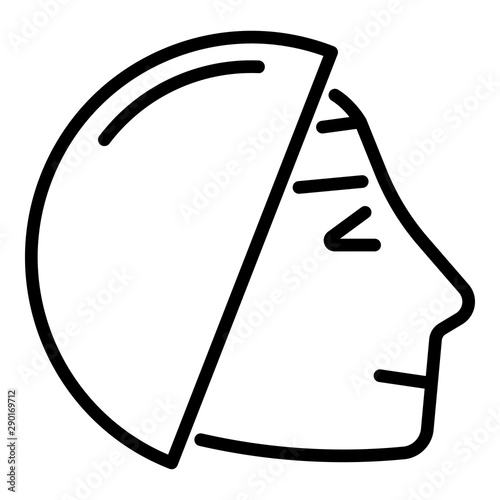 Hair dye icon. Outline hair dye vector icon for web design isolated on white background