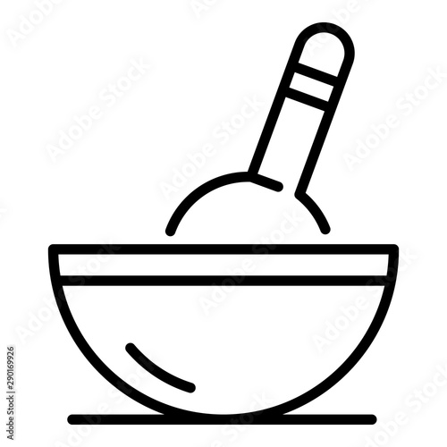 Preparing coloring hair cream icon. Outline preparing coloring hair cream vector icon for web design isolated on white background