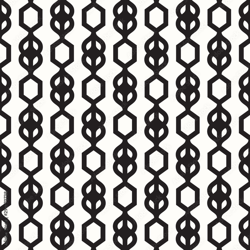 Fototapeta premium Pattern geometry of hexagon background. Pattern is on swatch panel.