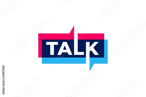 Talk Vector logotype design template