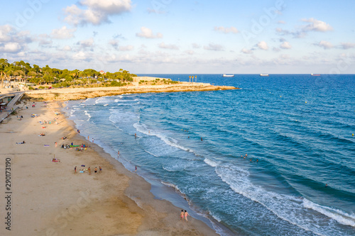 Tarragona city in the south of Spain Aerial View  photo