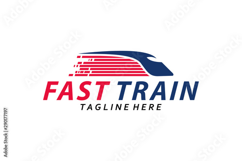 fast train logo icon vector isolated