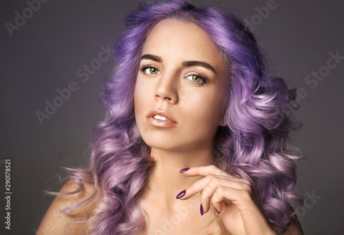 Beautiful young woman with ...