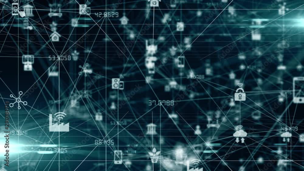 Internet of things IoT connectivity of physical devices and objects