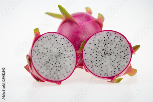 Dragon fruit isolated on white background