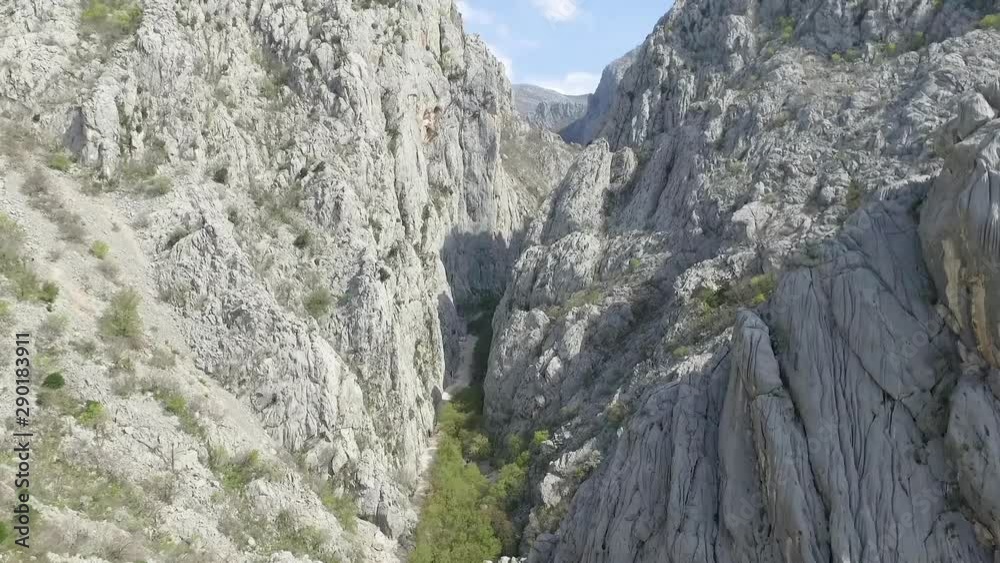 Aerial panoramic view of scenic Samarske Stijene mountains at Mrkopalj, Croatia Aerial panoramic view of scenic Samarske Stijene mountains at Mrkopalj, Croatia