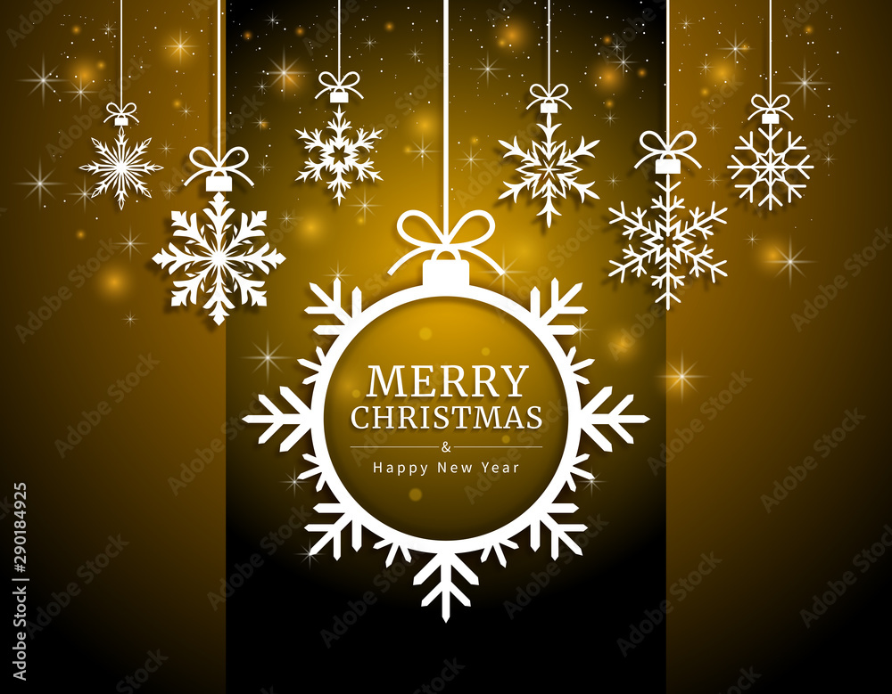 Merry christmas and happy new year card paper cut style. Vector illustrations. Merry christmas and happy new year card paper cut style. Vector illustrations.