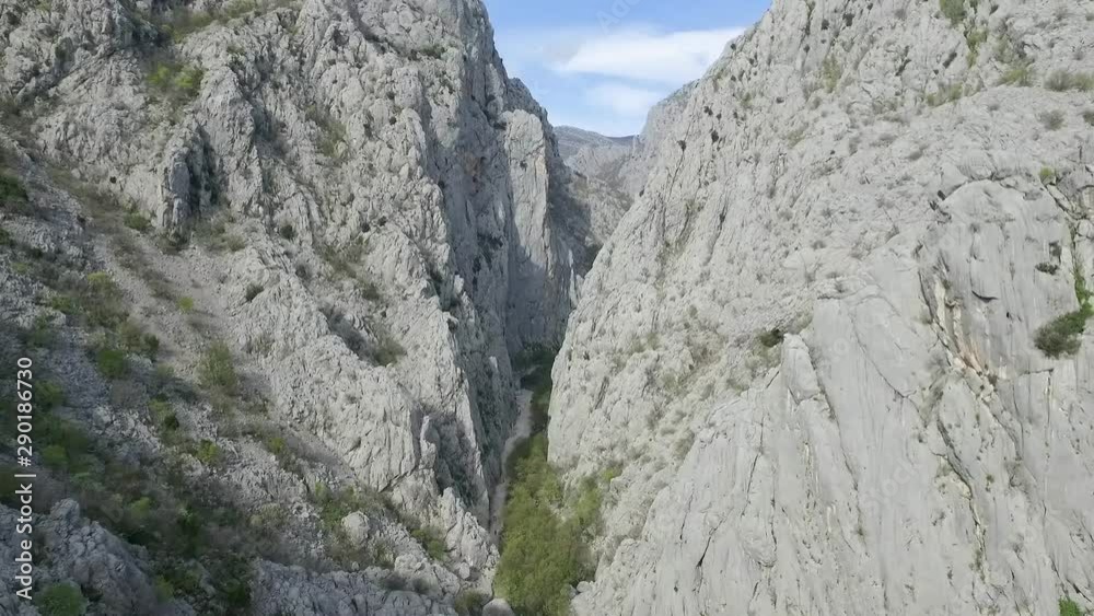 Aerial panoramic view of scenic Samarske Stijene mountains at Mrkopalj, Croatia Aerial panoramic view of scenic Samarske Stijene mountains at Mrkopalj, Croatia