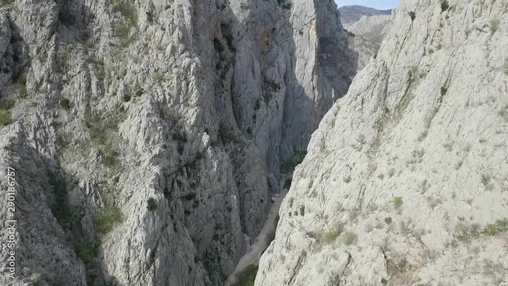 Aerial panoramic view of scenic Samarske Stijene mountains at Mrkopalj, Croatia Aerial panoramic view of scenic Samarske Stijene mountains at Mrkopalj, Croatia