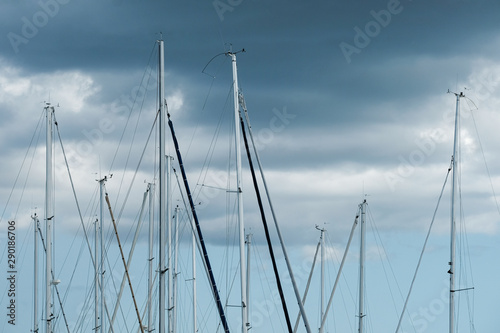 Sailboat Masts in Marina