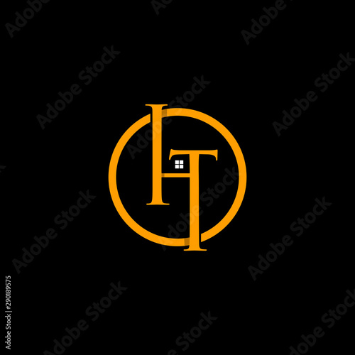 Letter HT Home Realty Creative Icon Logo Design Template Element Vector Illustration