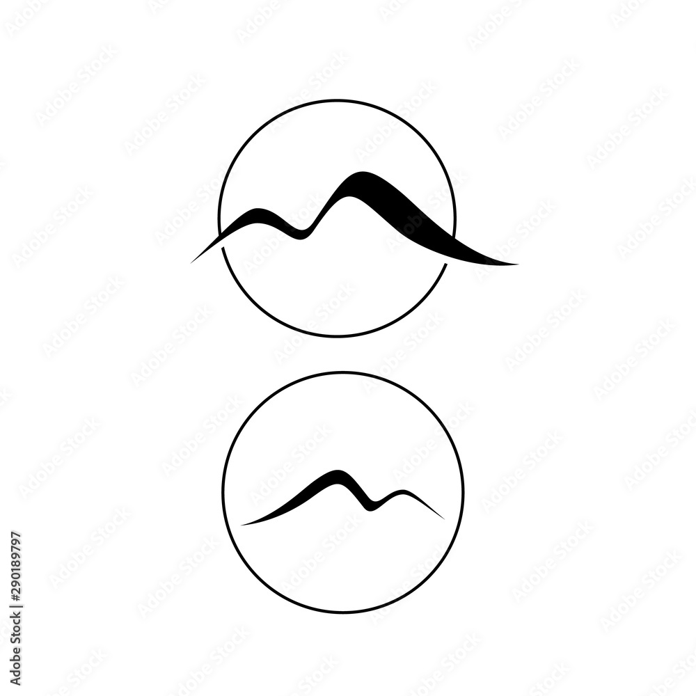 stylish Simple M letter Mountain logo vector design stylish Simple M letter Mountain logo vector design
