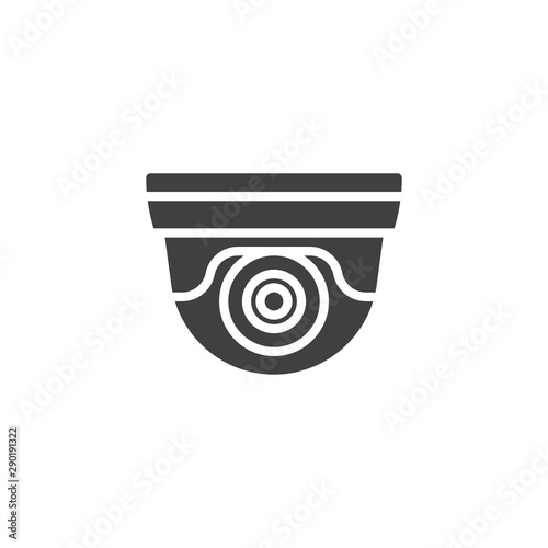 cctv camera vector icon. surveillance filled flat sign for mobile concept and web design. Security camera glyph icon. Symbol, logo illustration. Vector graphics