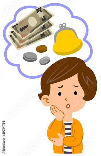 手書き風の感情や数字のアイコン吹き出しつき　モノクロ　ベタ塗り