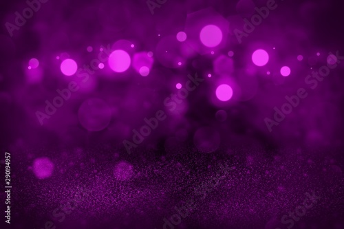 pink fantastic brilliant glitter lights defocused bokeh abstract background, festive mockup texture with blank space for your content