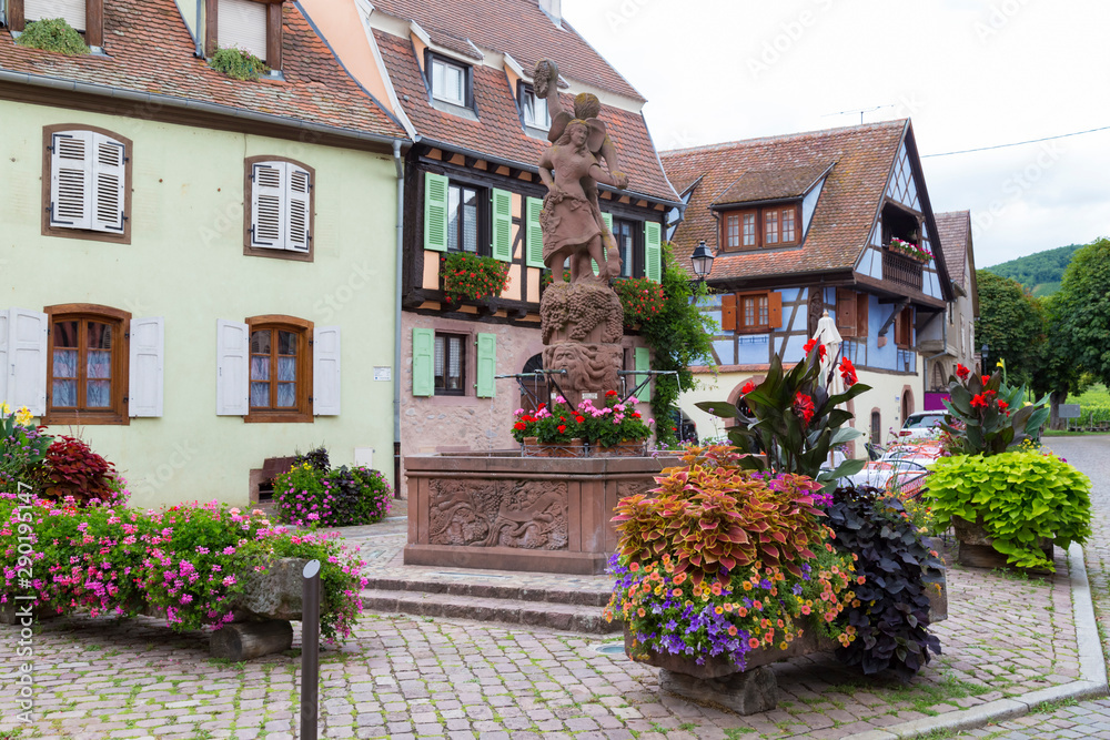 Old wine town of Kientzheim. Alsace. France.