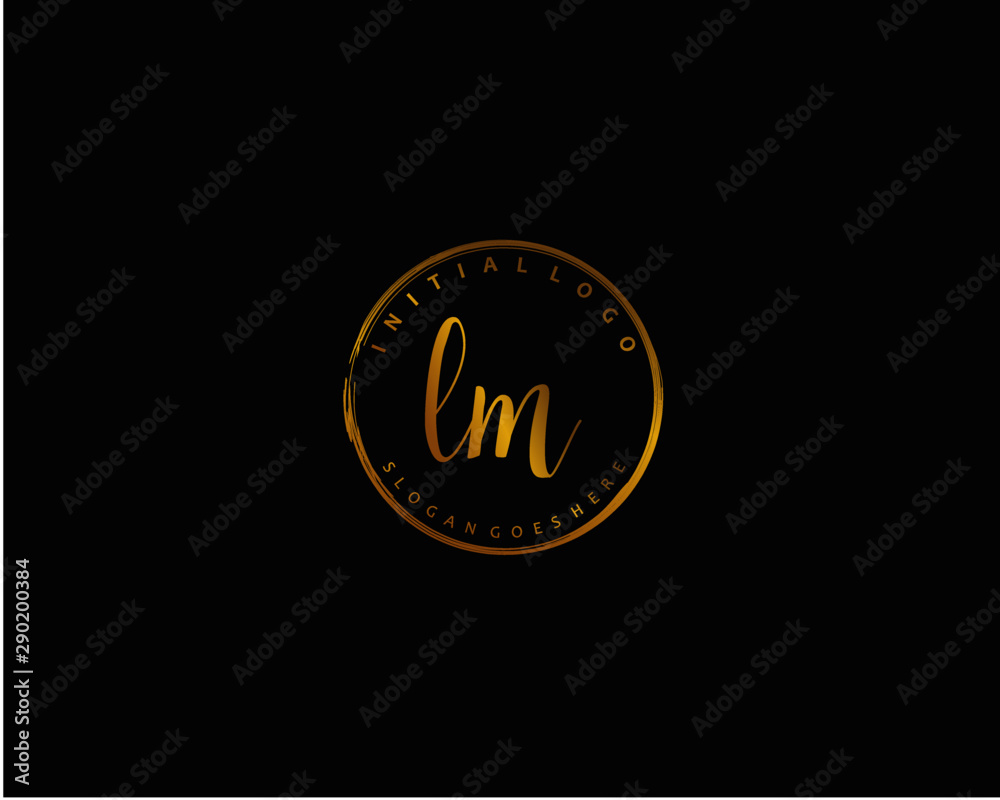 LM Initial letter logo template vector LM Initial letter logo template vector
