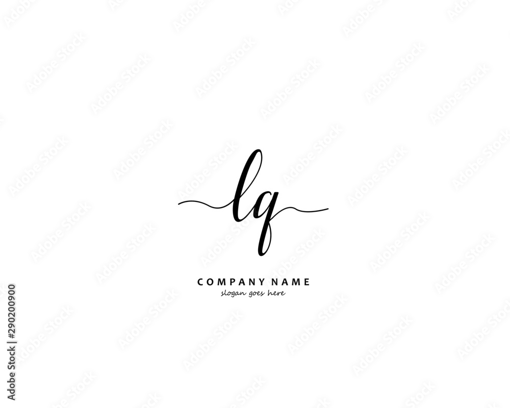 LQ Initial letter logo template vector LQ Initial letter logo template vector