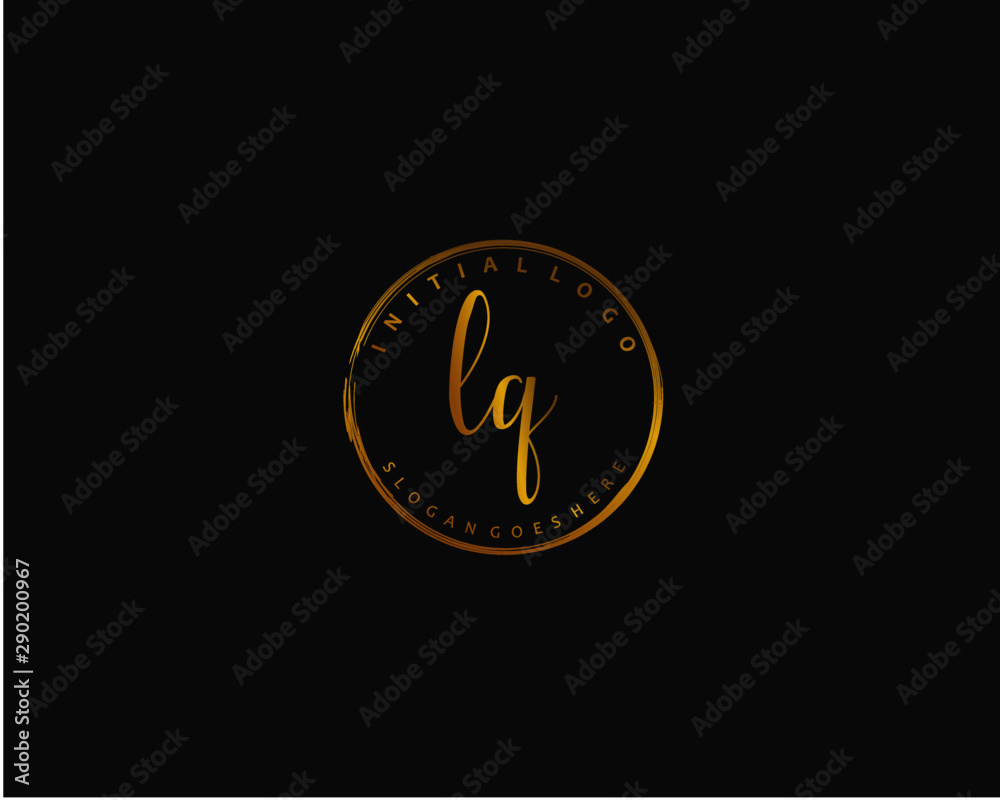LQ Initial letter logo template vector LQ Initial letter logo template vector