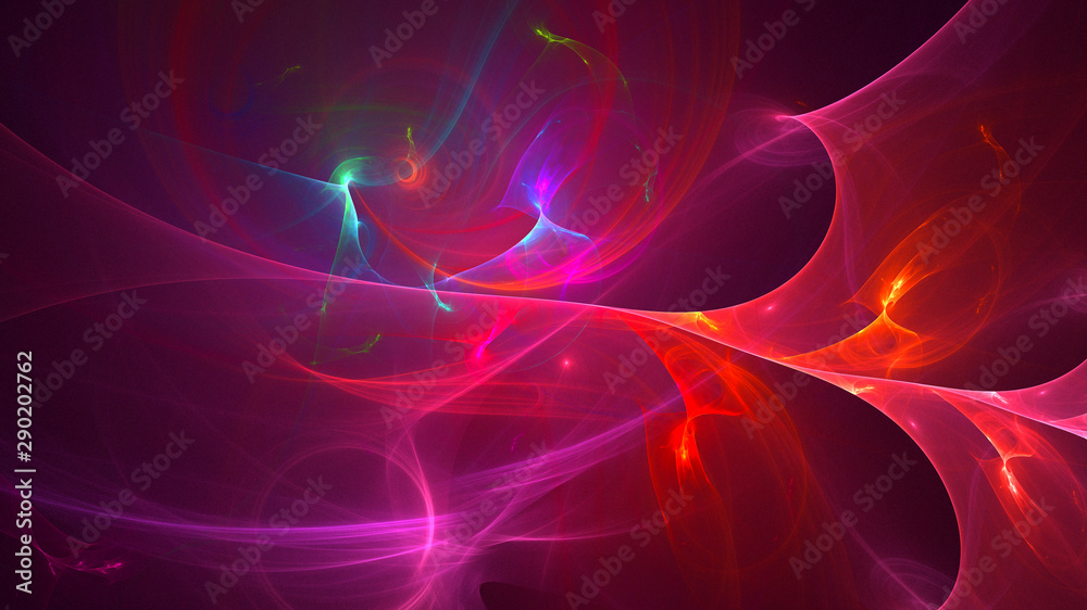 3D rendering multicolored abstract fractal 3D rendering multicolored abstract fractal