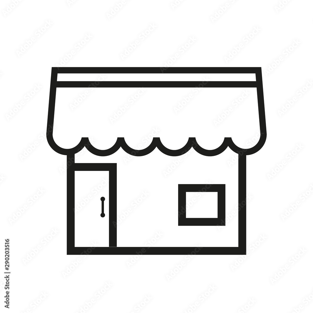 Store Social Media Icon Isolated On White Background. Shopping Symbol Modern Simple Vector For Web Site Or Mobile App Store Social Media Icon Isolated On White Background. Shopping Symbol Modern Simple Vector For Web Site Or Mobile App