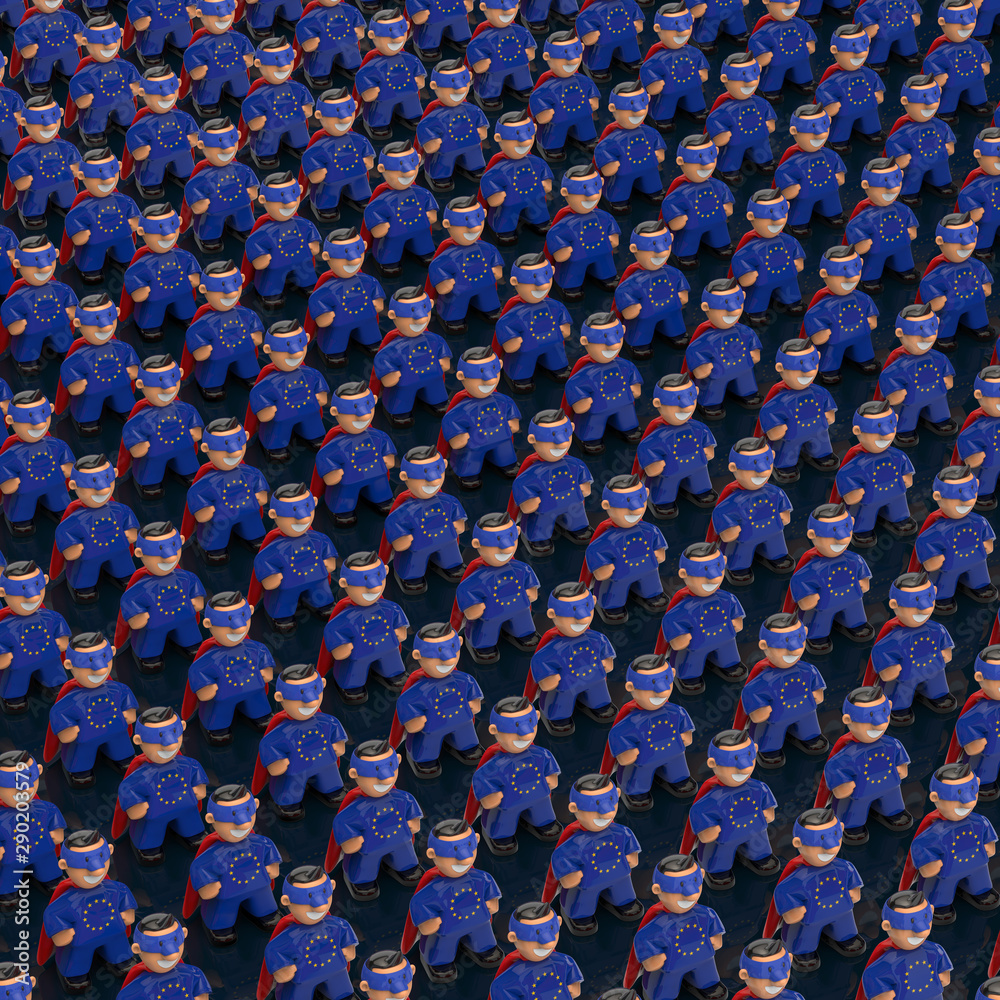 Fototapeta premium Superhero concept - 3D Illustration