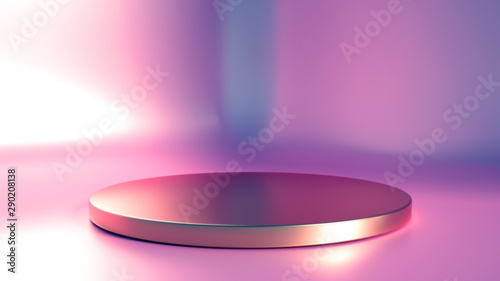 Elegant, beautiful abstract background with elements, studio, pedestal, minimalism. 3d illustration, 3d ..rendering.