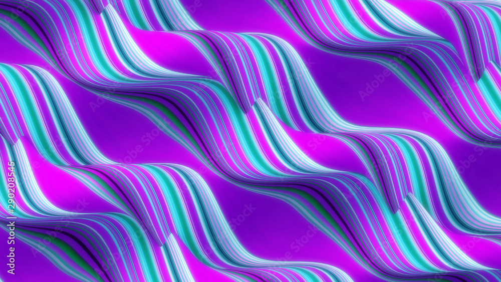 Fototapeta premium Elegant line background. 3d illustration, 3d rendering.